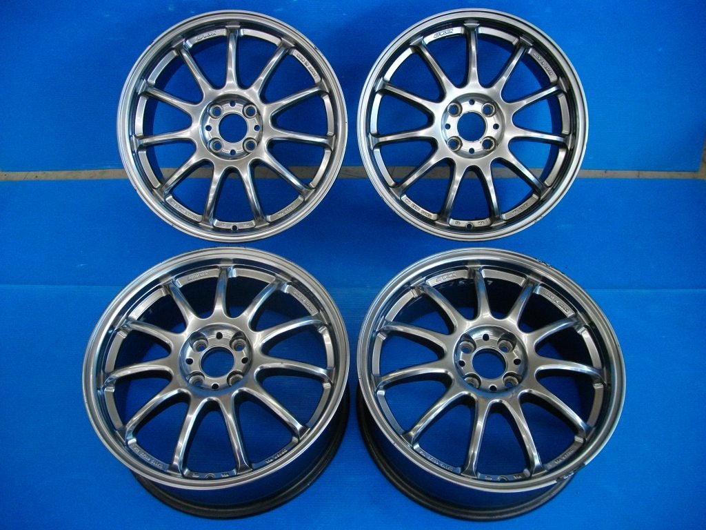 S)LEGZAS 17インチ 7JJ メッキアルミホイール × タイヤ 4本セット