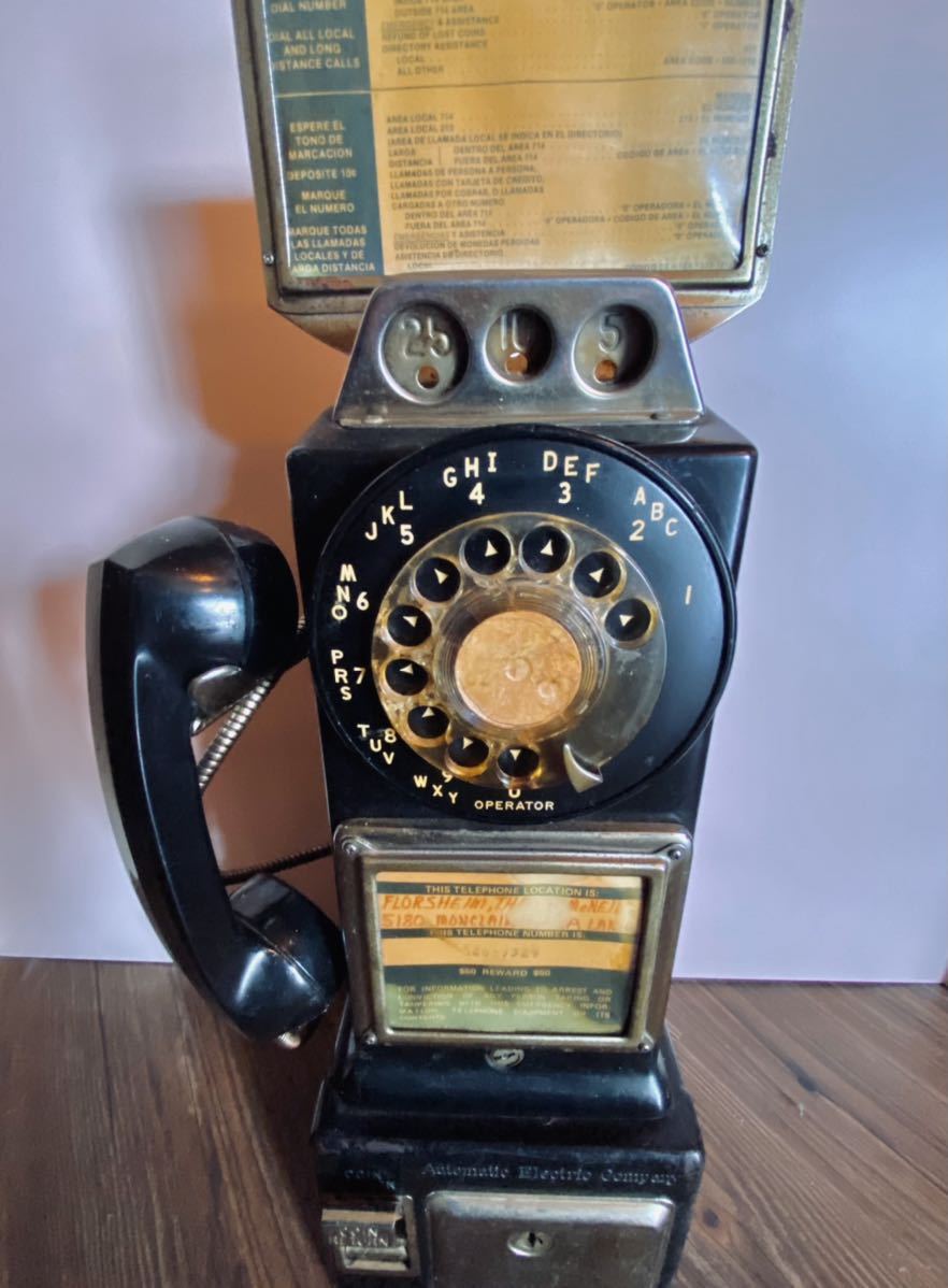1950年代】ヴィンテージ 電話 Pay 安っぽかっ Phone！レプリカ