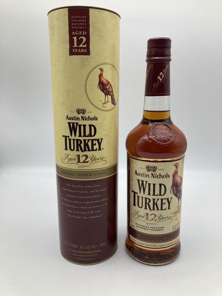 ワイルドターキー WILD TURKEY 12年 バーボンウイスキー 箱付き 700ml