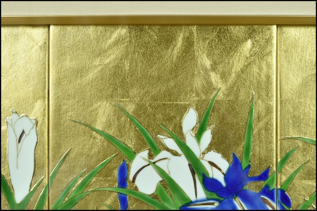 琥山窯 有田焼 額装 陶板画 金箔 壁飾り - 陶額 Yahoo!オークション