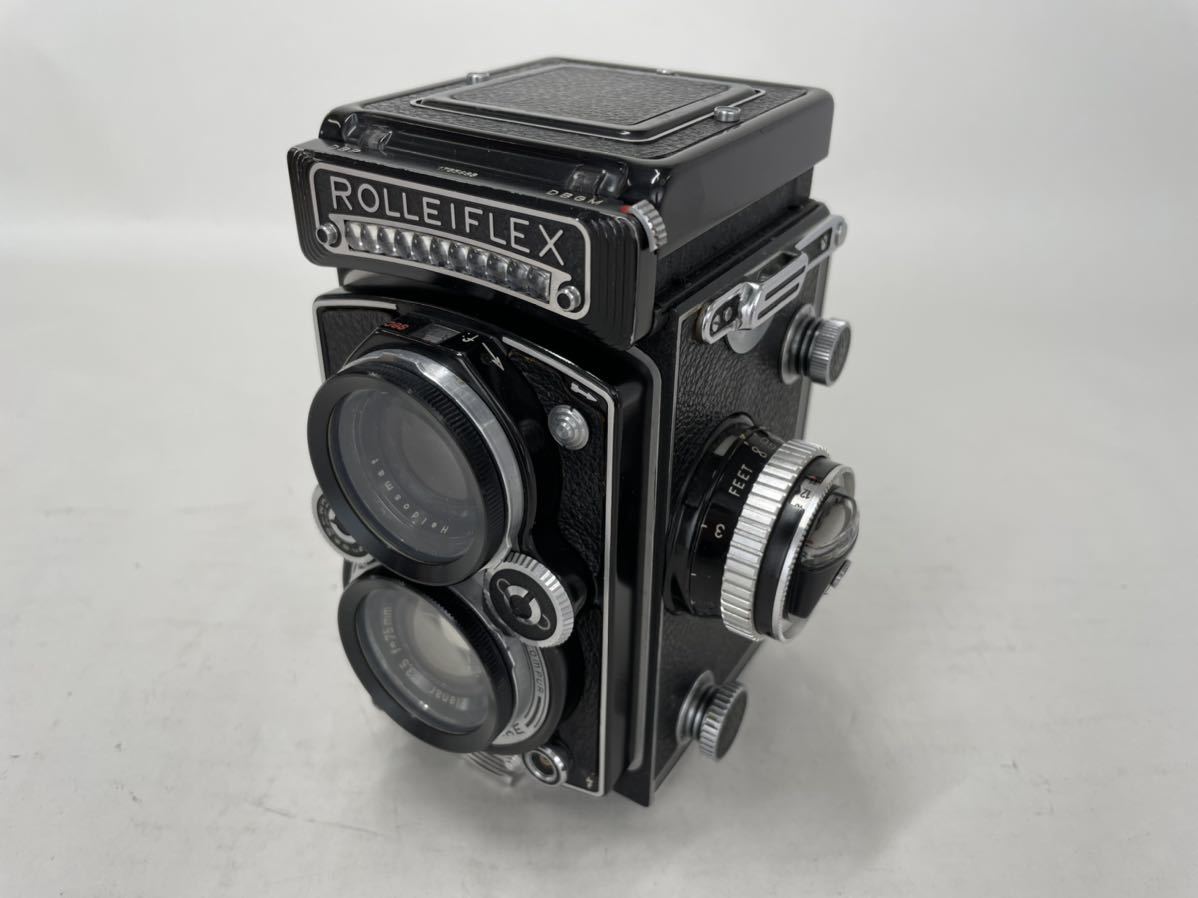 ジャンク/返品不可 ROLLEIFLEX 3.5C/E Heidosmat 75mm F2.8 Carl Zeiss 