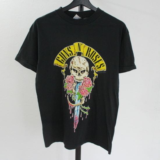  q133 90sビンテージ GUNS＆ROSES ガンズ＆ローゼス ロックTシャツ デッドストック NOS USA製 1990年代製 表記Mサイズ バンドT 80s 70s 60s(Tシャツ)｜売買されたオークション情報、yahooの商品情報をアー Tシャツ