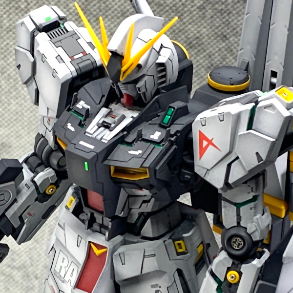 買い手 mg νガンダム ver.ka 全塗装 完成品 筋彫り マスキング 発光