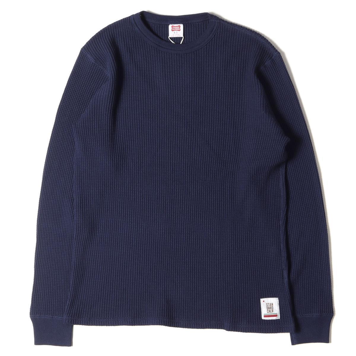 全国無料，得価 STANDARD CALIFORNIA スタンダードカリフォルニア Tシャツ ワッフル サーマル ロングスリーブTシャツ SD WAFFLE THERMAL LS ネイビー L(Lサイズ)｜売買されたオークション情報、yahooの商品情報をアーカイ Lサイズ