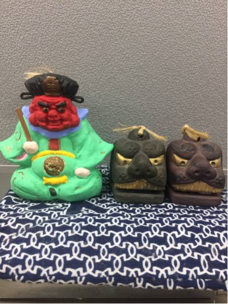 郷土玩具/太平山神社火防獅子土鈴、授与品、閻魔大王土鈴(置物 郷土玩具/太平山神社火防獅子土鈴、授与品、閻魔大王土鈴(置物