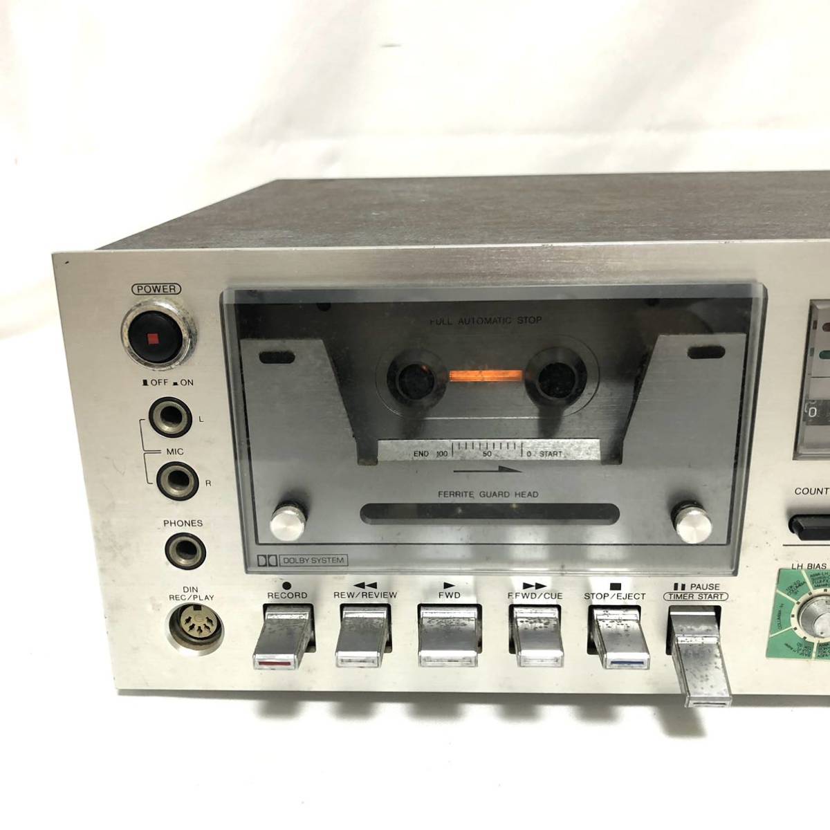 希少 AIWA アイワ AD-7500 カセットデッキ 昭和 レトロ 現状品 希少