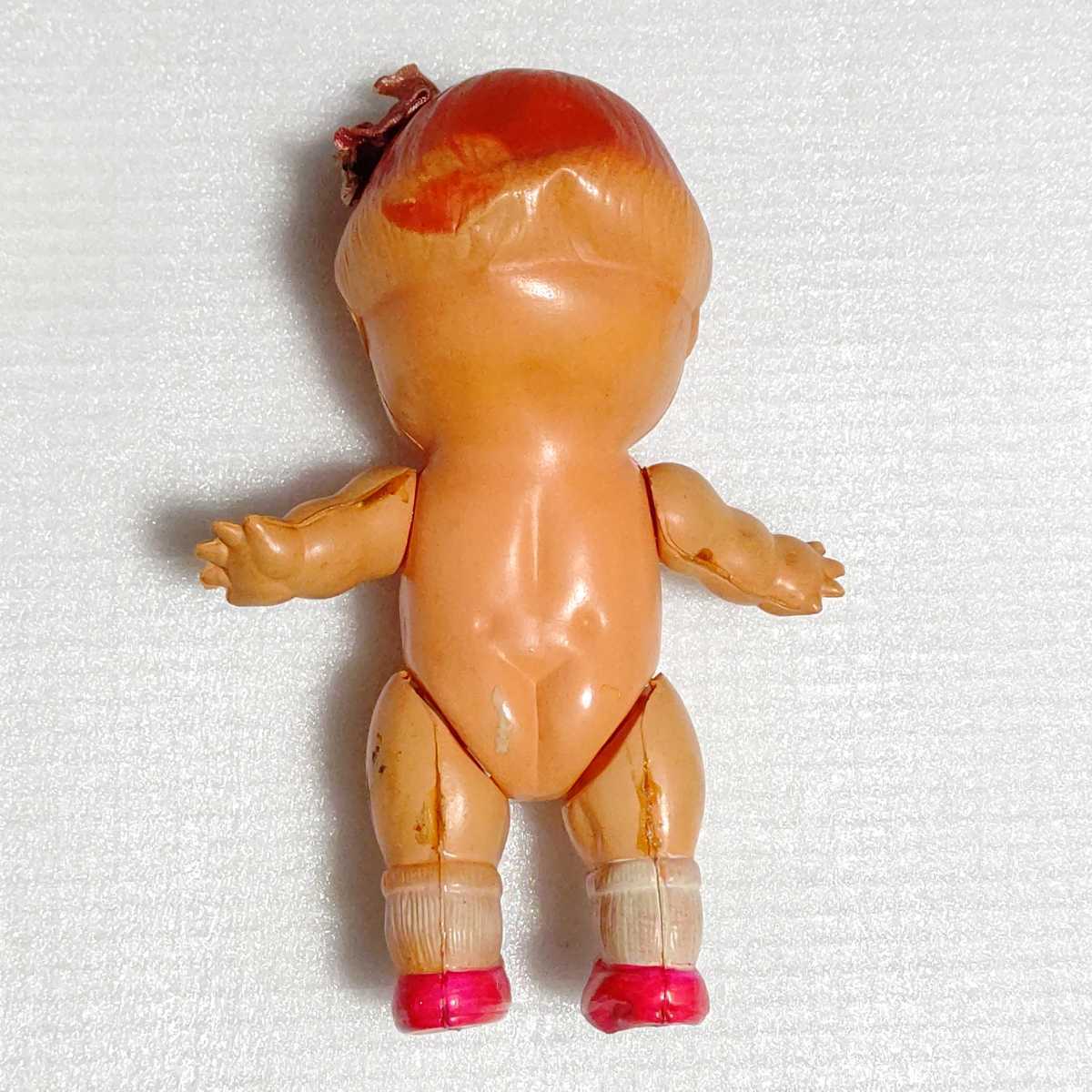 □昭和レトロ□セルロイド デコちゃん 人形 約16．5cm ヴィンテージ