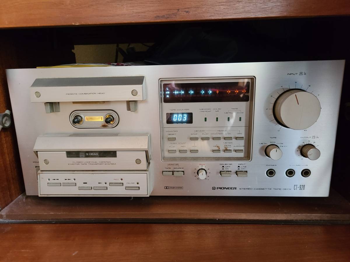 pioneer パイオニア CT-4 ステレオ カセットデッキ 稼動品 美品 完動品