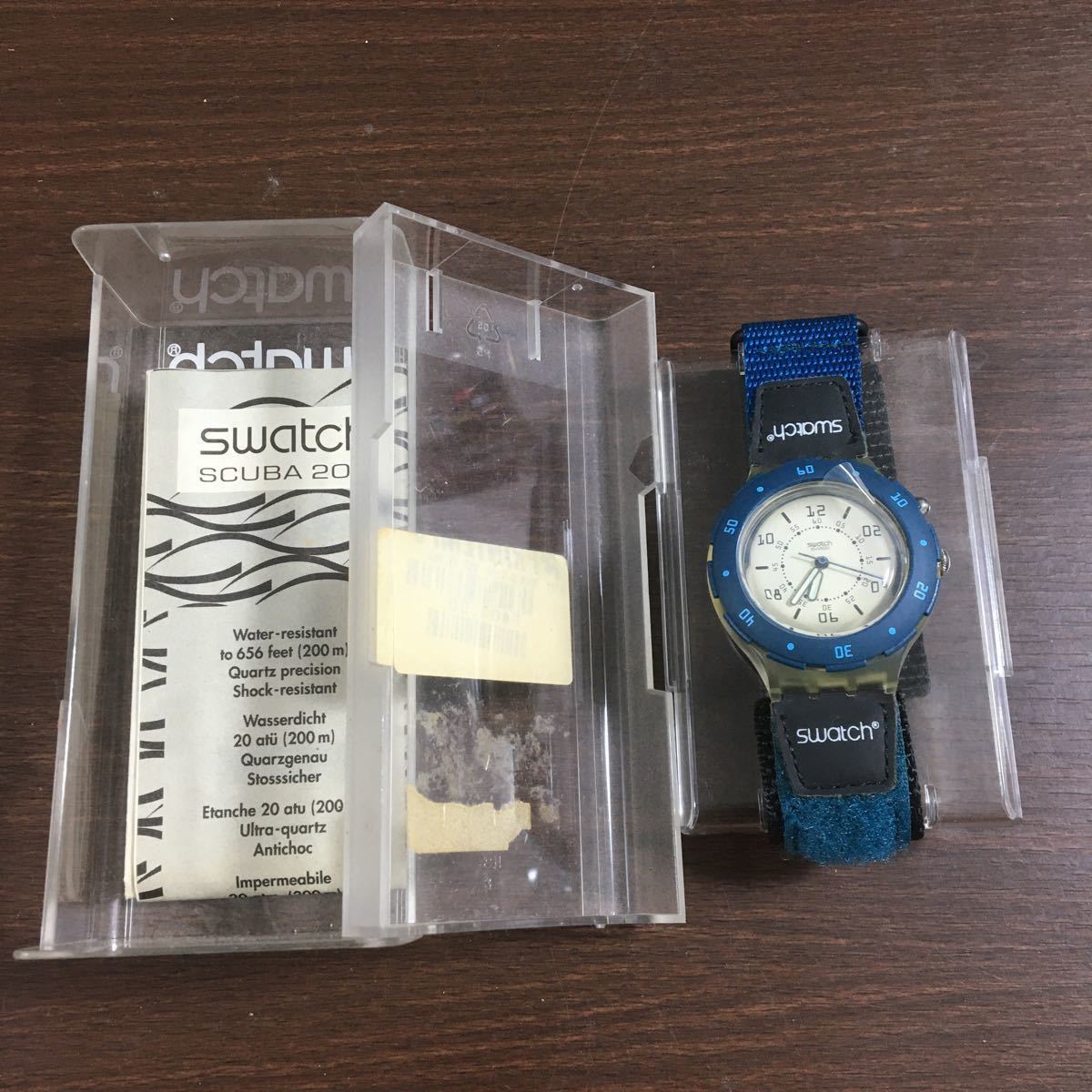 SWATCH SCUBA 200 スウォッチ クォーツ 美品 ケース付き(SCUBA200 