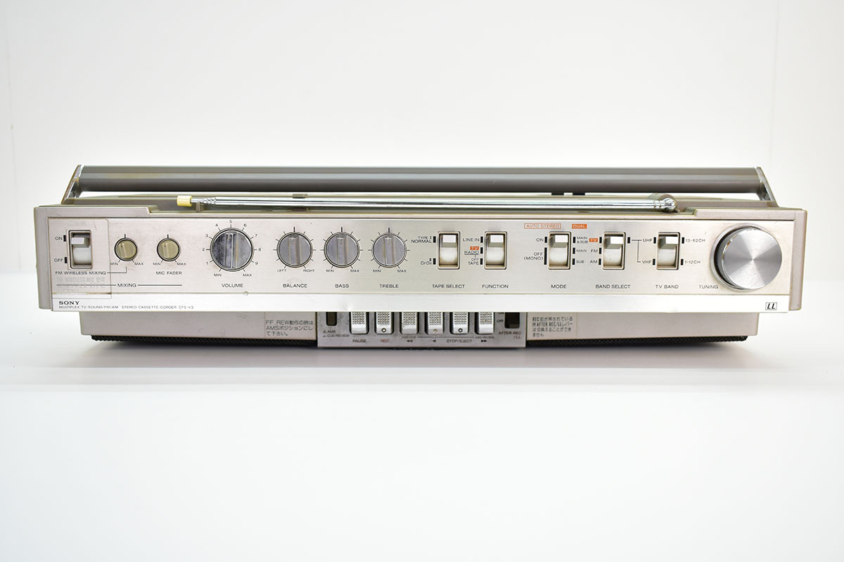 SONY CFS-V3 ラジカセ ZILBA'P MX ラジオ・カセット再生OK[ソニー