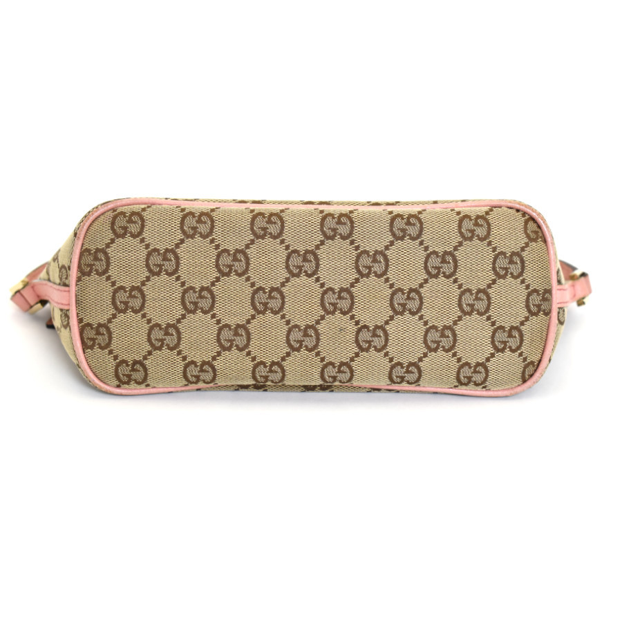 1円 ◇ 美品 GUCCI グッチ アクセサリーポーチ GGキャンバス×レザー 