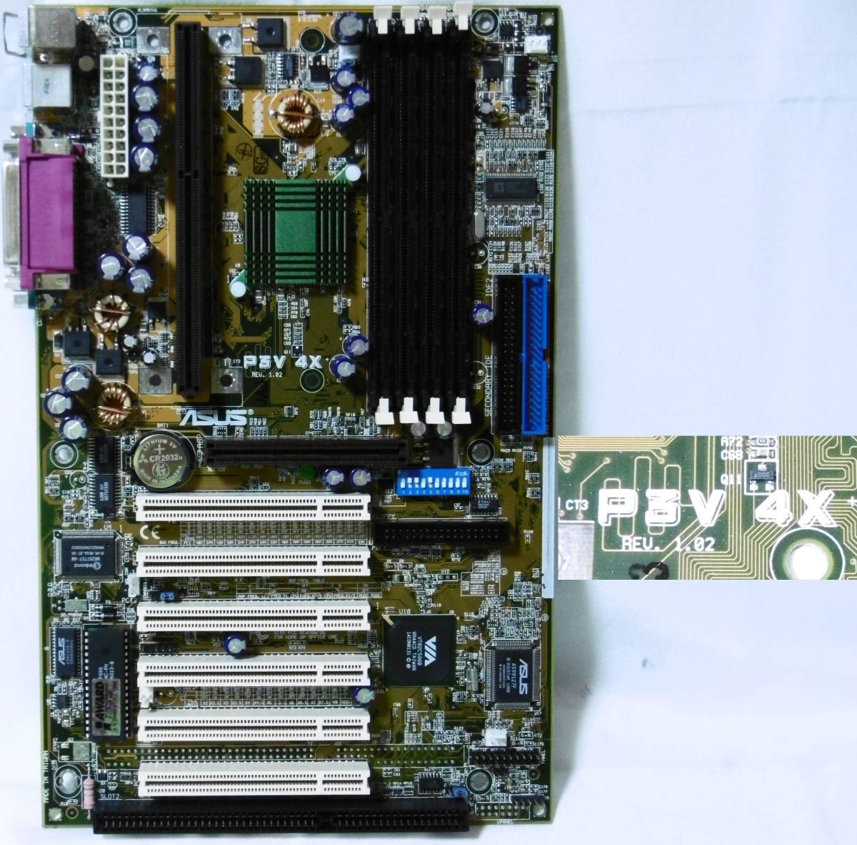 Slot1マザーボード Asus P3v4x Rev 1 02 Via Apollo Pro133aチップセット 動作確認 Asustek 売買されたオークション情報 Yahooの商品情報をアーカイブ公開 オークファン Aucfan Com