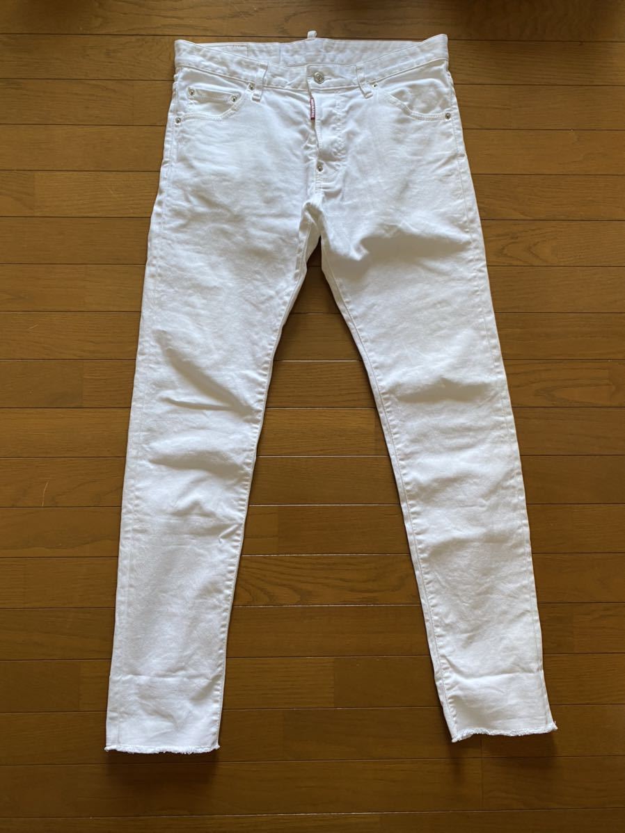 ディースクエアード　Cool Guy Jean 48 ホワイト dsquared2 cool guy 48 白 ホワイトデニム ディースクエアード