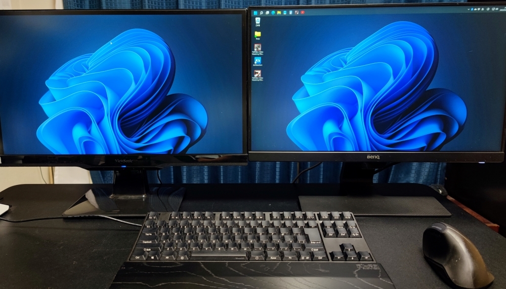 モニタ2個セット】21.5インチモニタ ViewSonic VX2263SMHL/BenQ GW2280 
