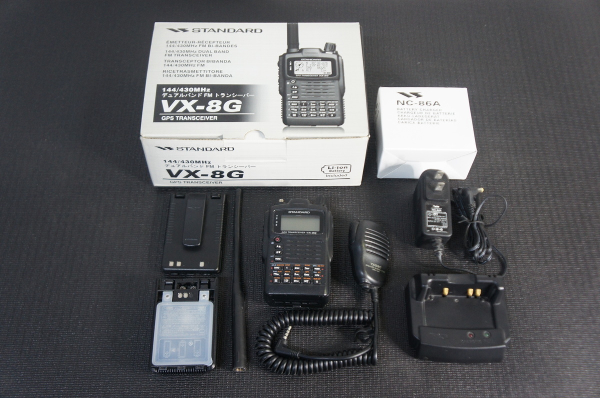 STANDARD VX-8G　144/430 MHz帯　GPS内蔵 Yaesu 商品情報 VX-8G／八重洲無線株式会社 VX-8G YAESU 八重洲無線