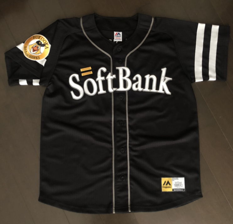 福岡ソフトバンクホークス　今宮健太選手　ビジターユニフォーム　Mサイズ　背番号6 HAWKS 今宮 ユニフォーム 黒 ビジター Softbank 背番号 6 健太