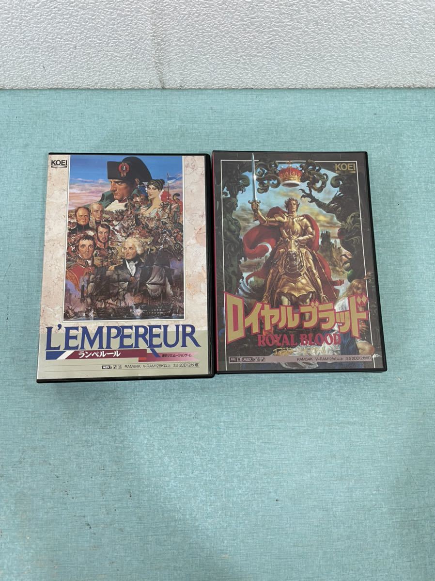 【お買い得，新品】 L'EMPEREUR ROYAL BLOOD MSX2 ランペルール ロイヤルブラッド ゲームソフト KOEI(MSX)｜売買されたオークション情報、yahooの商品情報をアーカイブ公開 - オークファン MSX