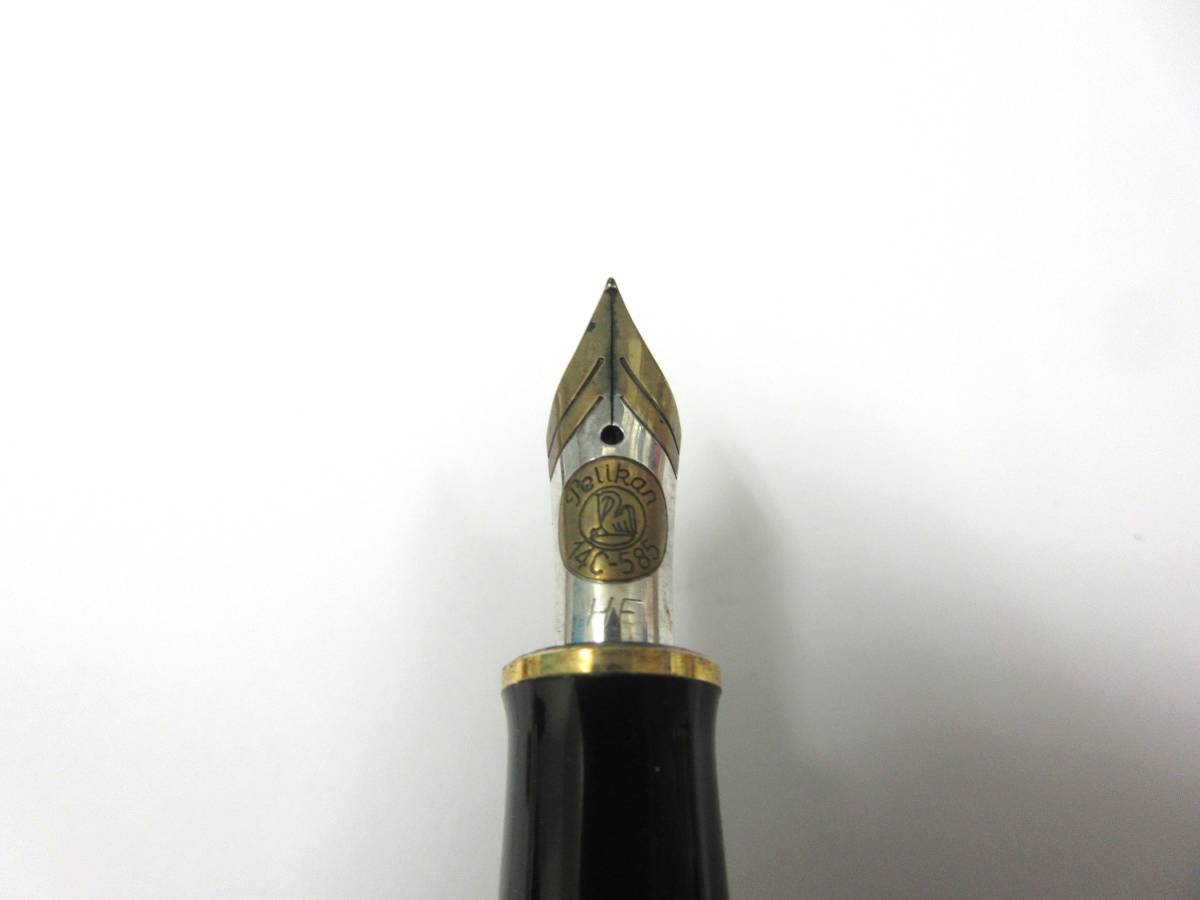 66075◇Pelikan ペリカン 万年筆 HF ペン先 14K（585） 吸引式 W