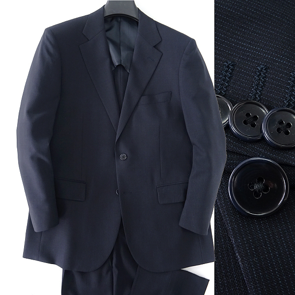 新品 ウォッシャブル ウール トロピカル ストライプ スーツ Ab7 幅広ll 濃紺 J 春夏 メンズ サマー セットアップ 洗濯可 Www Seekapor Com