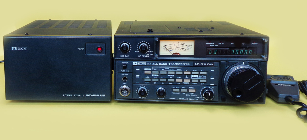 マニア向け ICOM HF 100W IC-720A＋IC-PS15 大型安定化電源(固定