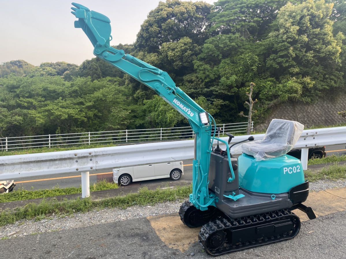 中古品 ＊KOMATSU/小松/コマツ PC02-1A ミニ油圧ショベル 1068時間