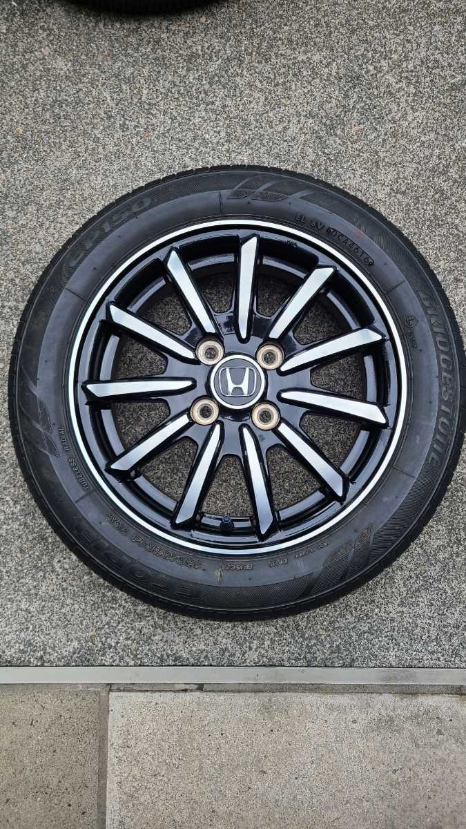 ホイール付きタイヤ4本セット　HONDA N-WGN(JH1)純正 14インチ ホンダ N-WGNカスタム JH1 純正ホイール 14×4.5J＋40 4穴 PCD100 155