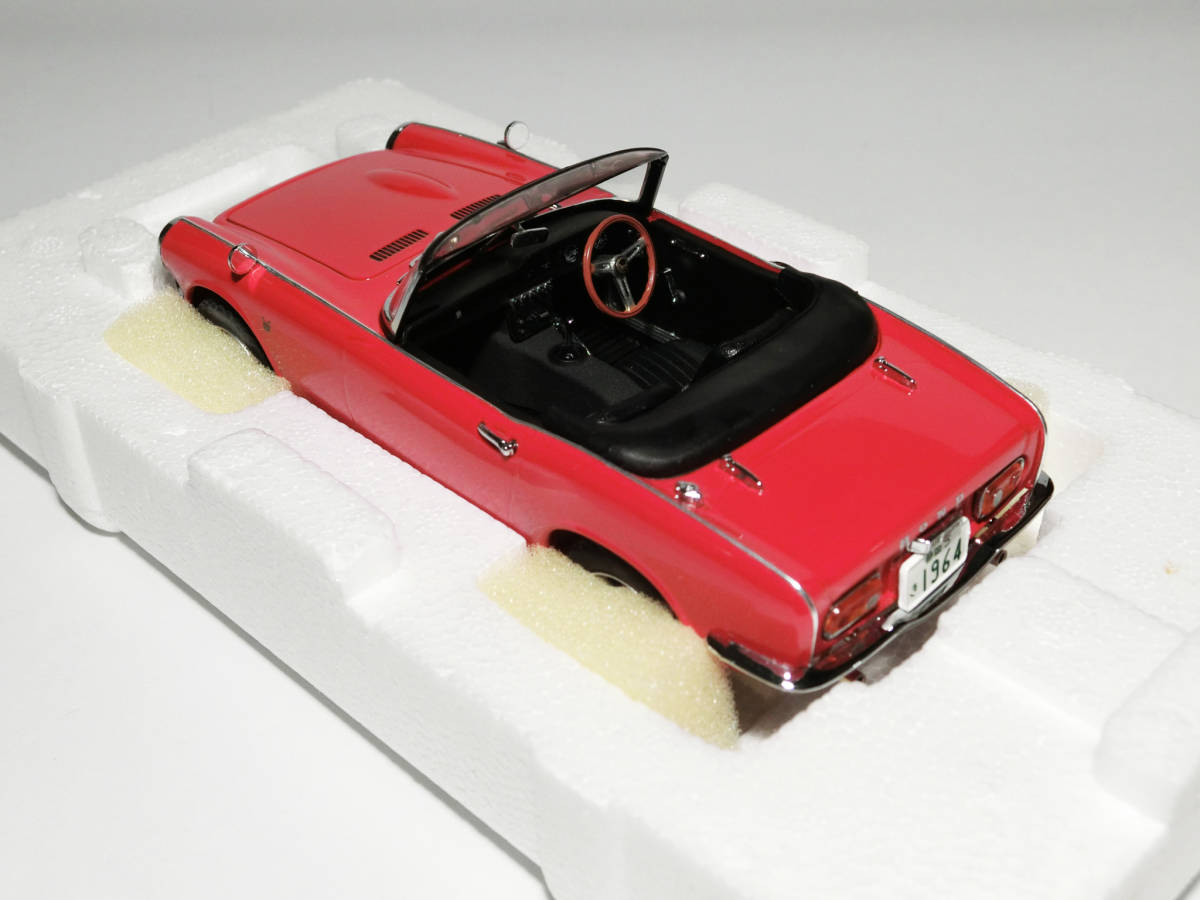 タミヤ 1/20 コレクターズクラブ『ホンダS800(赤)』メタルダイキャスト 