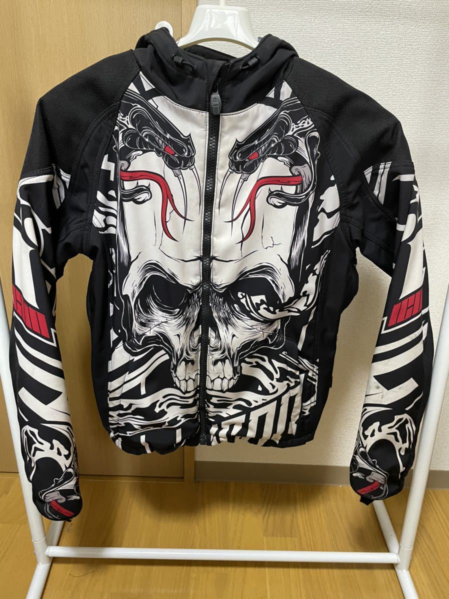 (未使用タグ付き）icon バイクジャケット　D3O 売り切り icon D3Oライディングジャケット(Lサイズ)｜売買された