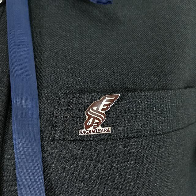 1円 イートン チェックスカート 紐タイ 等 上下4点セット 指定 165A 大きいサイズ 冬物 相模原中等教育学校 グレー 中古 ランクB EY4922_4