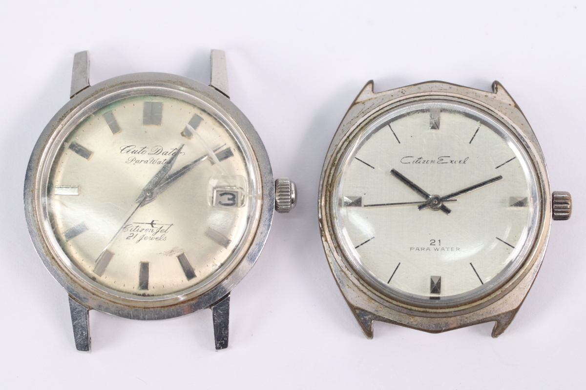 2点】 (ジャンク品) Citizen Excel シチズン 手巻き 21石/CITIZEN Jet