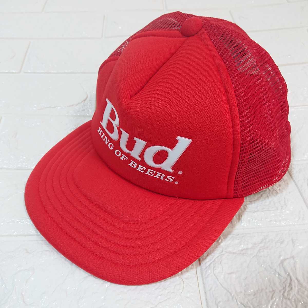 80s】Vintage Budweiser ヴィンテージ バドワイザー ロゴ スナップ 