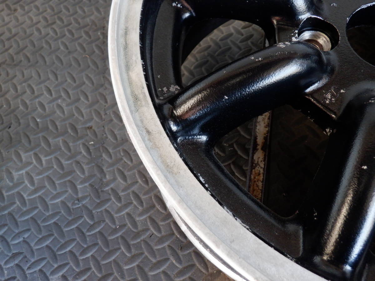 2本 ワタナベ 8スポーク 14x6J(オフセット不明)PCD100/4穴 アルミ