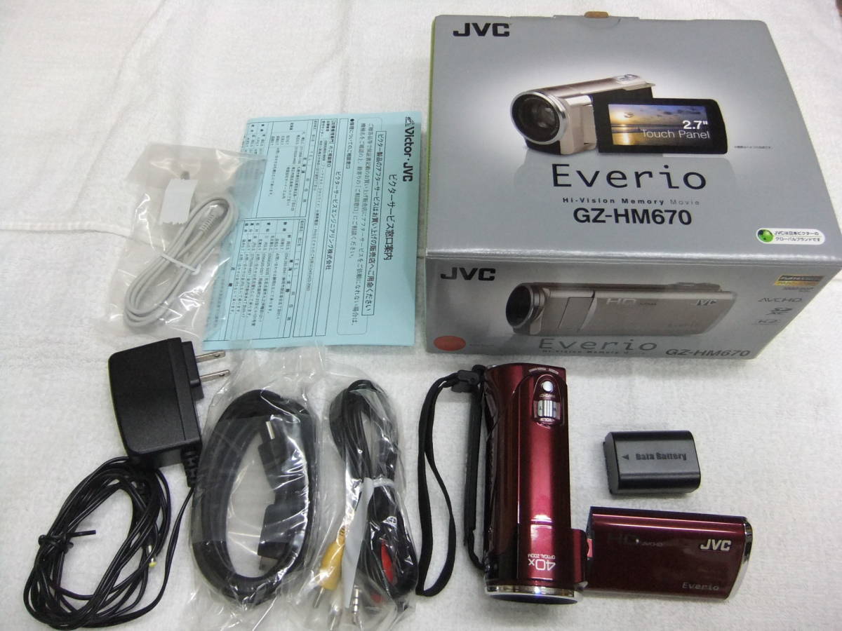 JVC Everio GZ-HM670 ビデオカメラ エブリオ ハイビジョンメモリー