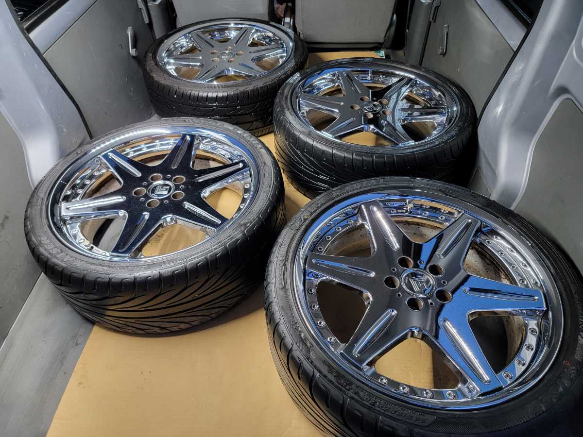 WORK ワーク LS406 メッキホイール 20インチ 245/35R20 20×8.0JJ +35 