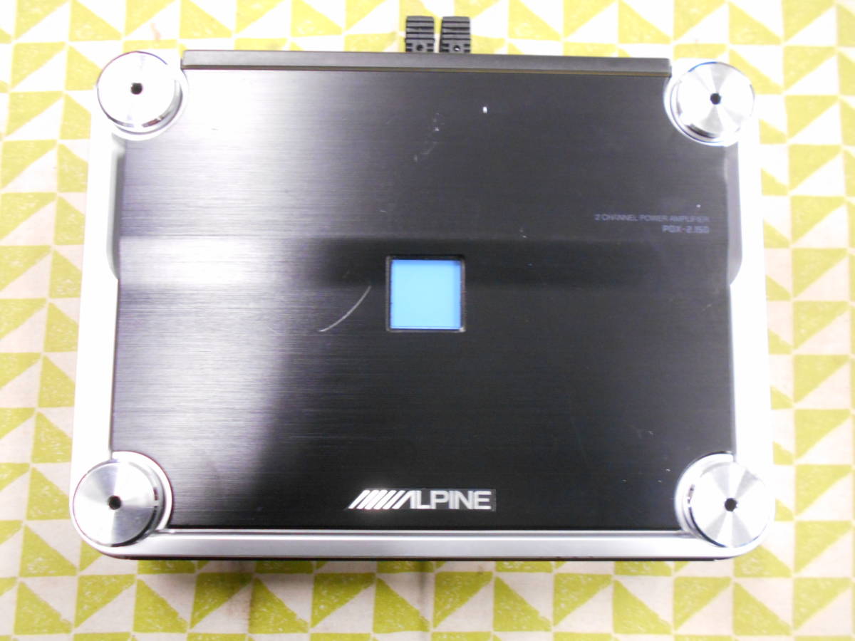 ひ-107 ☆ALPINE PDX-2.150☆ 通電確認済み 2CHANNEL POWER AMPLIFIER 