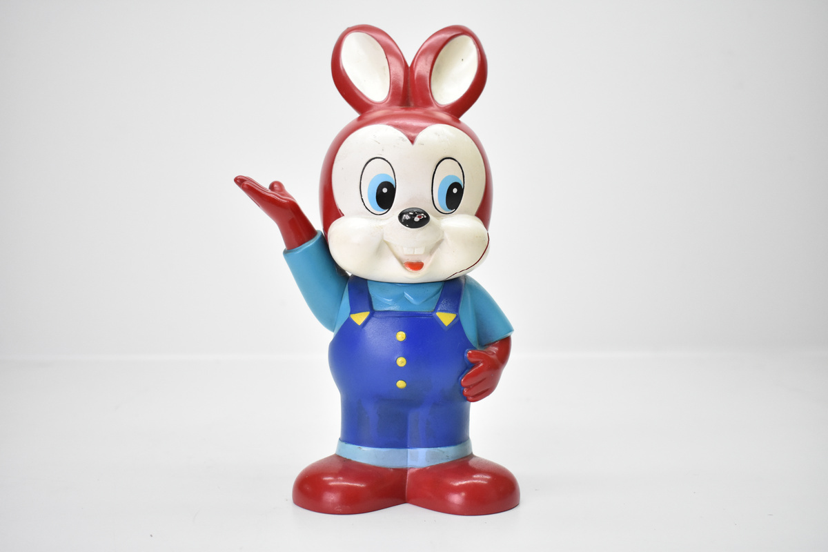 昭和レトロ　エスエス製薬　ぴょんちゃん　店頭フィギュア　非売品 エスエス製薬 ピョンちゃん 約27cm 店頭用 置物 ※割れあり [希少
