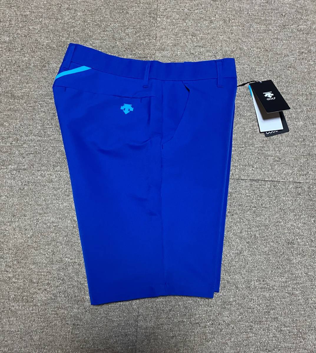 【入手困難】デサントゴルフ ライジングデザイン ショートパンツ W79 青 新品◇DESCENTE デサント ゴルフ◇82㎝◇ストレッチ ライジング