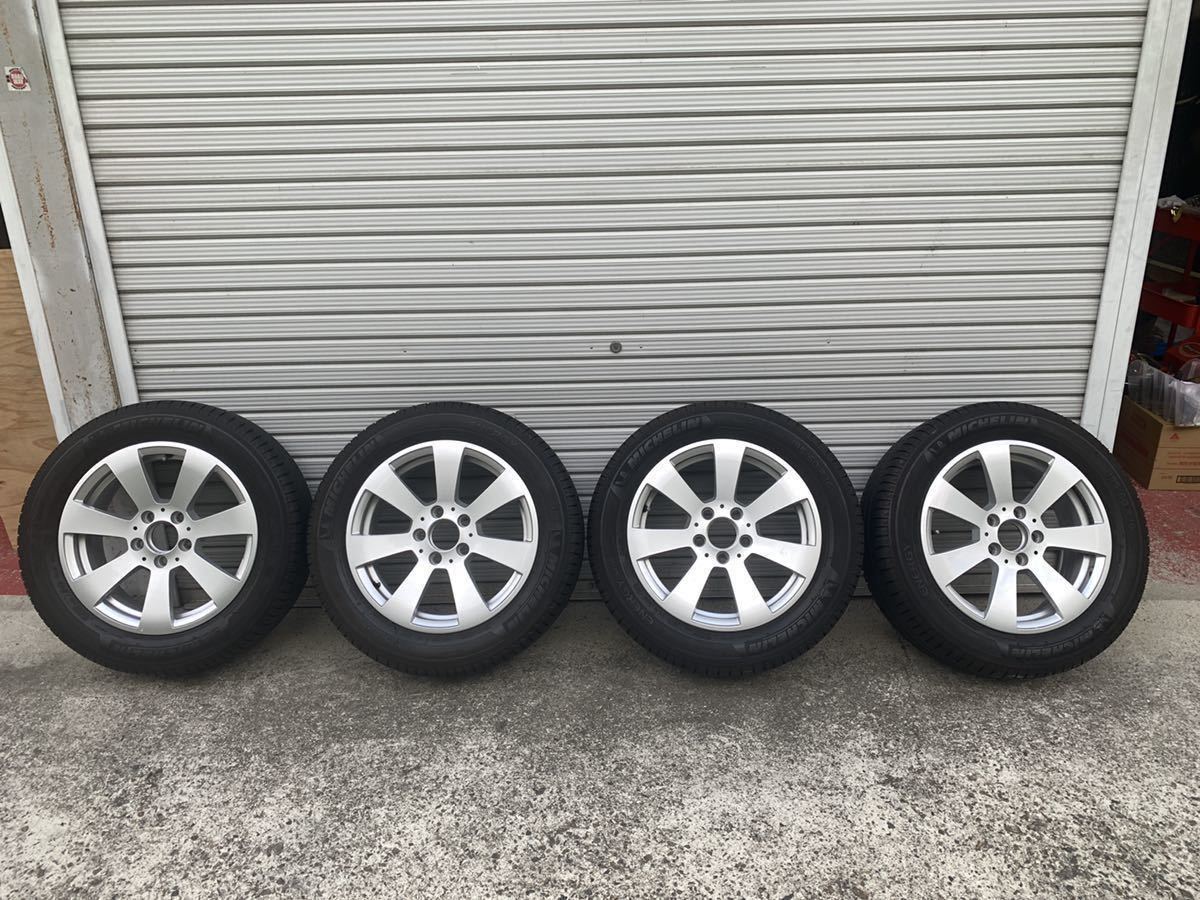 195/60R16 ベンツ純正ホイール W204 6J ＋39 ミシュラン2016年製造 