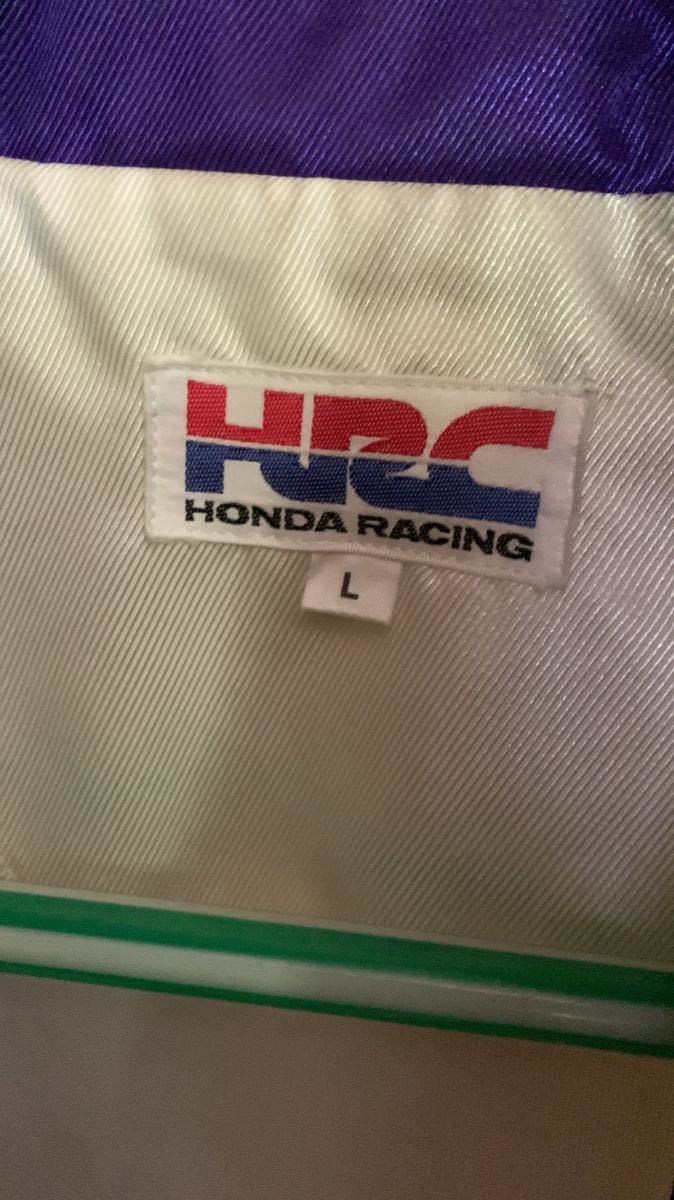 ホンダ HONDA HRC レーシングジャケット当時物 HRC HONDA ビンテージ Lサイズ レア希少 ジャケット（メンズファッション