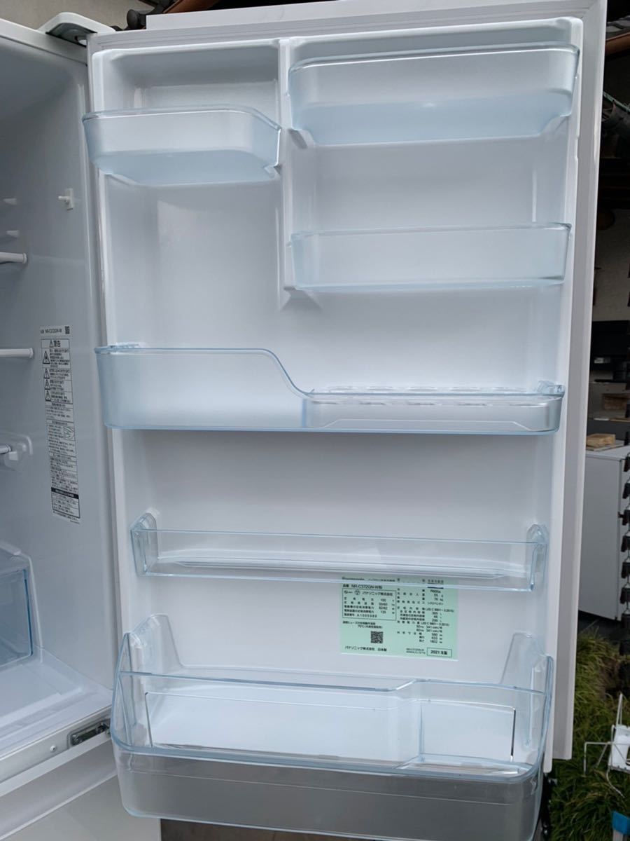 1円】【2021年極美品】パナソニックPanasonic / NR-C372GN-W