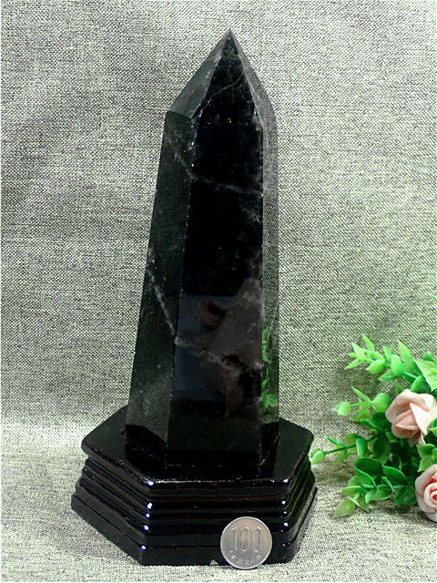 限定品】 AAAAAAA級【魔除け】◇天然モリオン(黒水晶）クラスター0103