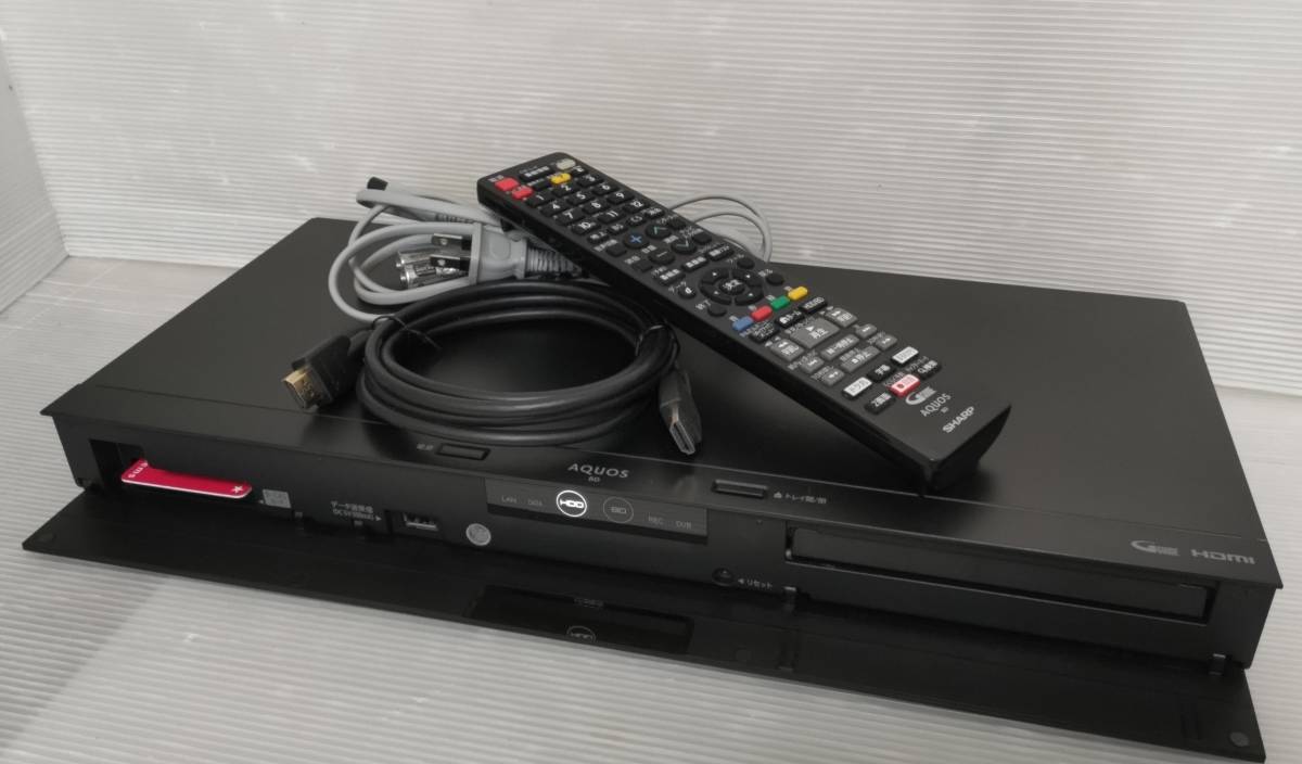 ◆シャープBD-NW1100◆2番組同時録画◆約1000時間録画◆純正リモコン シャープ BD-NW1100 純正リモコン付 HDD：1TB 2番組同時録画 365