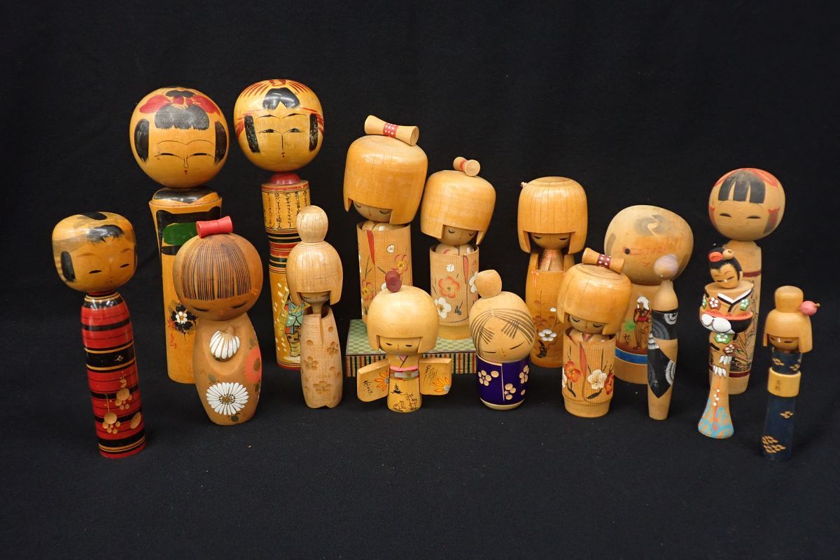 限定SALE，新品 108 創作こけし まとめて 郷土玩具 松島 青木蓼華 昭二 佐藤崕翠 他 /置物/民芸品/消費税0円(こけし)｜売買されたオークション情報、yahooの商品情報をアーカイブ公開 - オークファン こけし