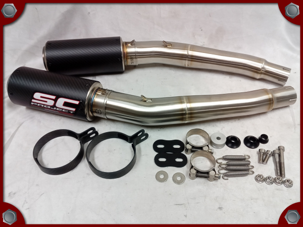○中古・美品○08-20 GSX1300Rハヤブサ用 SCプロジェクト CR-T ツイン