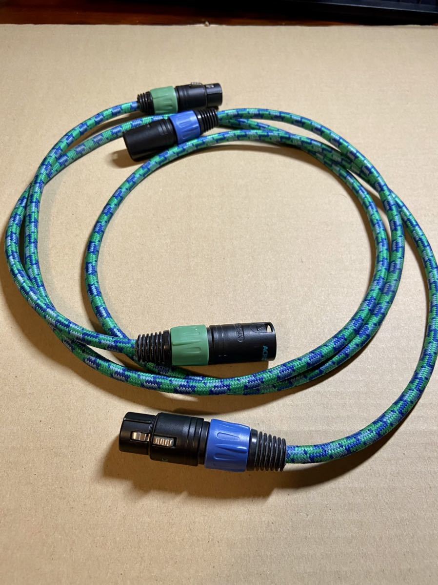 ACROLINK 6N-A2030II XLRケーブル 1m×2 ACROTEC 6N-A2030 XLRケーブル
