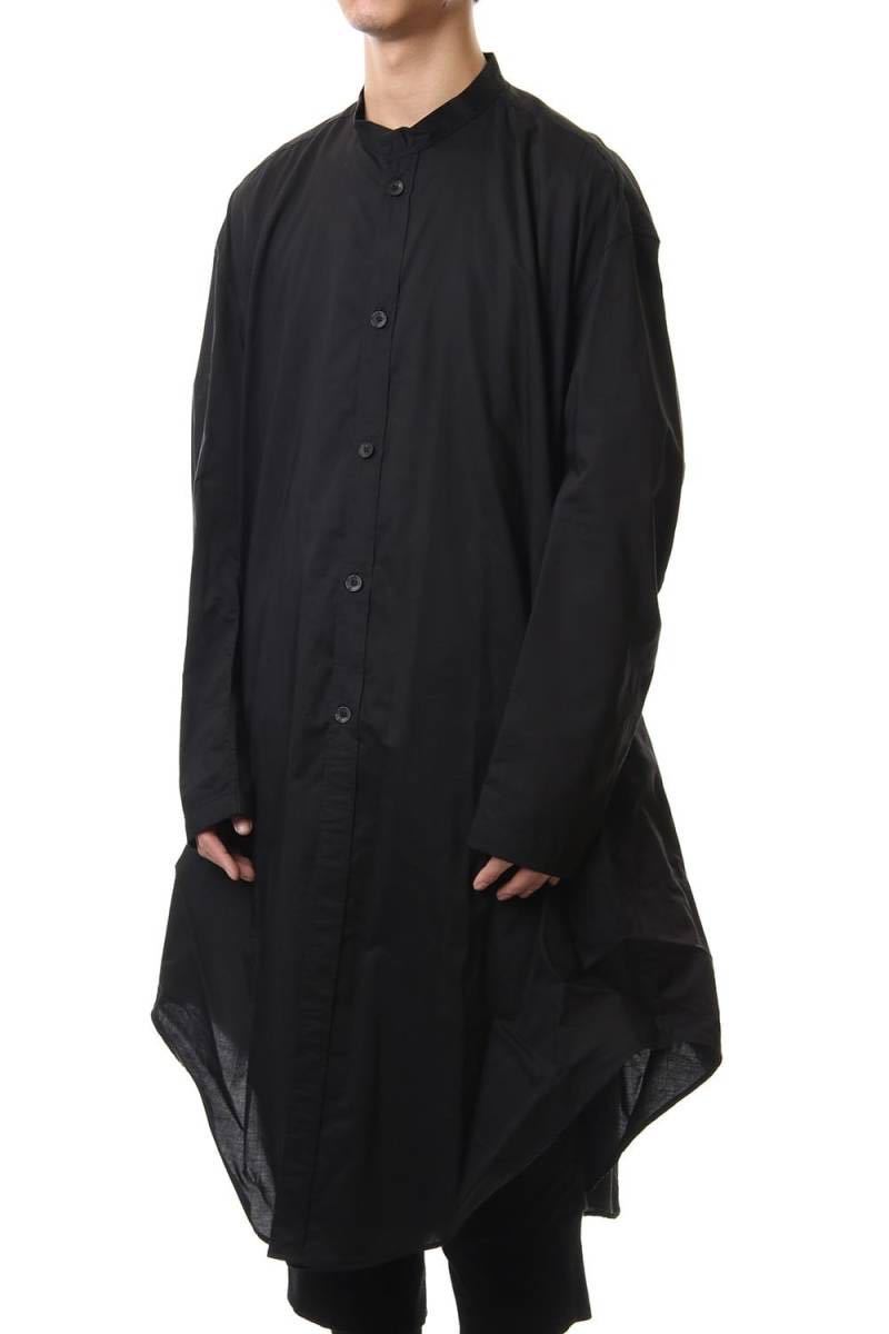 希少 20SS 定価46200円 JULIUS ユリウス オーバー ロング シャツ 黒 2