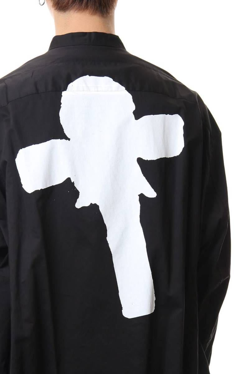 希少 20SS 定価46200円 JULIUS ユリウス オーバー ロング シャツ 黒 2