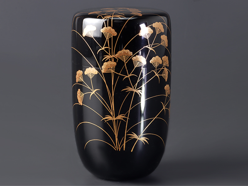 中村宗悦 作 女郎花蒔絵 内黒 長棗 共箱 茶道具 漆芸 秋草 古美味 中村宗悦 女郎花蒔絵 長棗 茶道具 保証品 XT6kの入札履歴