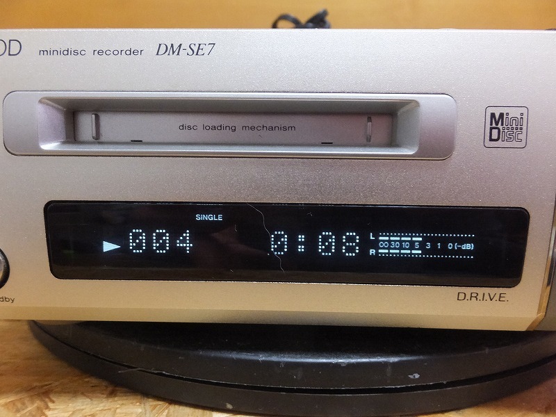 動作品】KENWOOD DM-SE7 MDデッキ KENWOOD DM-SE7 MDデッキ 動作確認済 DM-