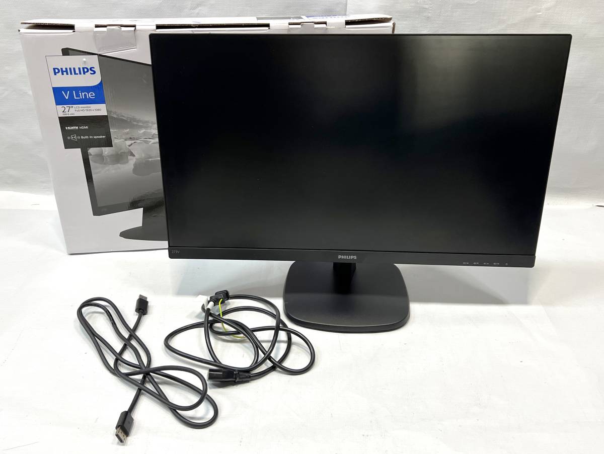 PHILIPS製 27インチ 液晶モニター 273V7QDAB/11 ブラック